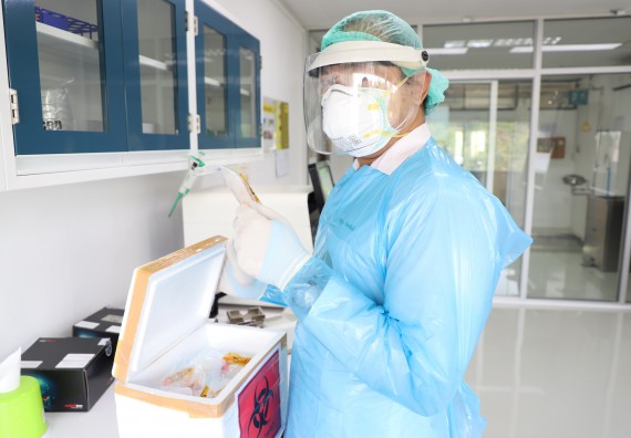 ภาพกิจกรรม  ศูนย์วิทยาศาสตร์และวิทยาศาสตร์ประยุกต์ จัดอบรมเชิงปฏิบัติการสกัด DNA จากตัวอย่างข้าว โดยใช้ชุด DNA extraction kit และการศึกษาวิธีการตรวจโควิด 19 ด้วยวิธี RT-PCR