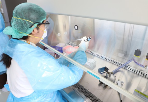 ภาพกิจกรรม  ศูนย์วิทยาศาสตร์และวิทยาศาสตร์ประยุกต์ จัดอบรมเชิงปฏิบัติการสกัด DNA จากตัวอย่างข้าว โดยใช้ชุด DNA extraction kit และการศึกษาวิธีการตรวจโควิด 19 ด้วยวิธี RT-PCR