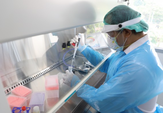 ภาพกิจกรรม  ศูนย์วิทยาศาสตร์และวิทยาศาสตร์ประยุกต์ จัดอบรมเชิงปฏิบัติการสกัด DNA จากตัวอย่างข้าว โดยใช้ชุด DNA extraction kit และการศึกษาวิธีการตรวจโควิด 19 ด้วยวิธี RT-PCR