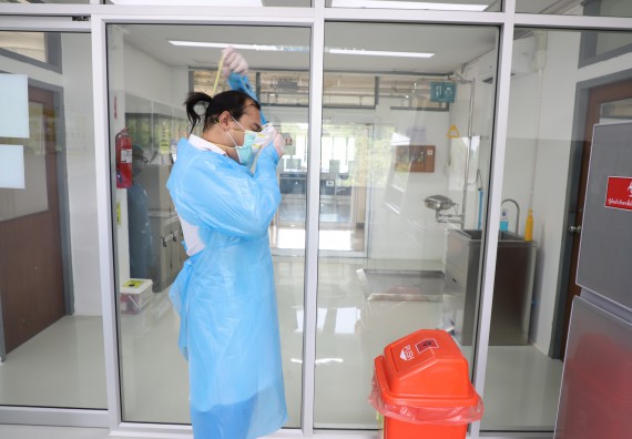 ภาพกิจกรรม  ศูนย์วิทยาศาสตร์และวิทยาศาสตร์ประยุกต์ จัดอบรมเชิงปฏิบัติการสกัด DNA จากตัวอย่างข้าว โดยใช้ชุด DNA extraction kit และการศึกษาวิธีการตรวจโควิด 19 ด้วยวิธี RT-PCR