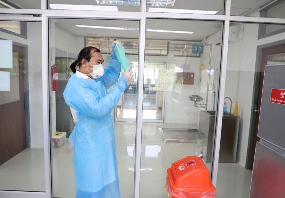 ภาพกิจกรรม  ศูนย์วิทยาศาสตร์และวิทยาศาสตร์ประยุกต์ จัดอบรมเชิงปฏิบัติการสกัด DNA จากตัวอย่างข้าว โดยใช้ชุด DNA extraction kit และการศึกษาวิธีการตรวจโควิด 19 ด้วยวิธี RT-PCR