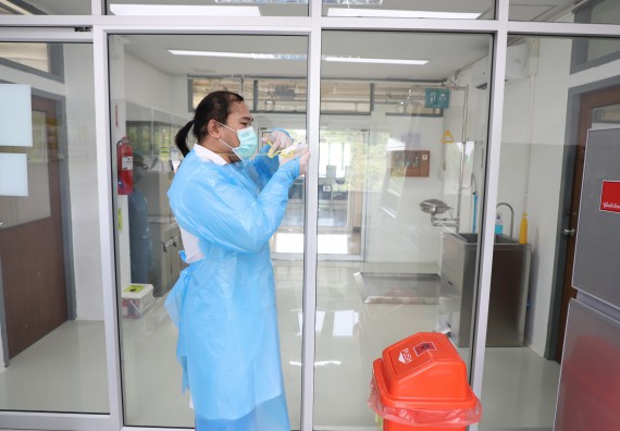 ภาพกิจกรรม  ศูนย์วิทยาศาสตร์และวิทยาศาสตร์ประยุกต์ จัดอบรมเชิงปฏิบัติการสกัด DNA จากตัวอย่างข้าว โดยใช้ชุด DNA extraction kit และการศึกษาวิธีการตรวจโควิด 19 ด้วยวิธี RT-PCR