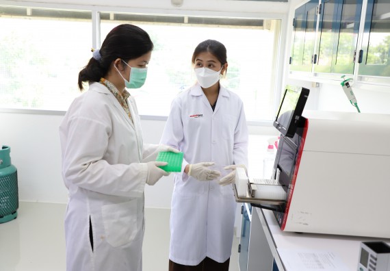 ภาพกิจกรรม  ศูนย์วิทยาศาสตร์และวิทยาศาสตร์ประยุกต์ จัดอบรมเชิงปฏิบัติการสกัด DNA จากตัวอย่างข้าว โดยใช้ชุด DNA extraction kit และการศึกษาวิธีการตรวจโควิด 19 ด้วยวิธี RT-PCR