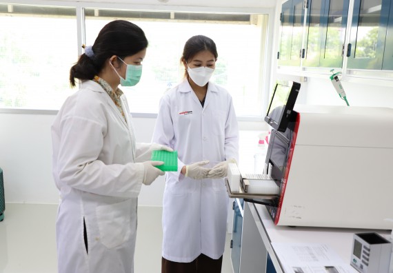 ภาพกิจกรรม  ศูนย์วิทยาศาสตร์และวิทยาศาสตร์ประยุกต์ จัดอบรมเชิงปฏิบัติการสกัด DNA จากตัวอย่างข้าว โดยใช้ชุด DNA extraction kit และการศึกษาวิธีการตรวจโควิด 19 ด้วยวิธี RT-PCR