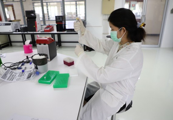 ภาพกิจกรรม  ศูนย์วิทยาศาสตร์และวิทยาศาสตร์ประยุกต์ จัดอบรมเชิงปฏิบัติการสกัด DNA จากตัวอย่างข้าว โดยใช้ชุด DNA extraction kit และการศึกษาวิธีการตรวจโควิด 19 ด้วยวิธี RT-PCR