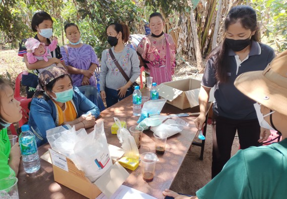 ภาพกิจกรรม  โปรแกรมวิชาเคมี จัดกิจกรรมในโครงการ การพัฒนานวัตกรรม การตรวจสอบคุณภาพ และการศึกษาความเหมาะสมเพื่อแก้ปัญหาชุมชน