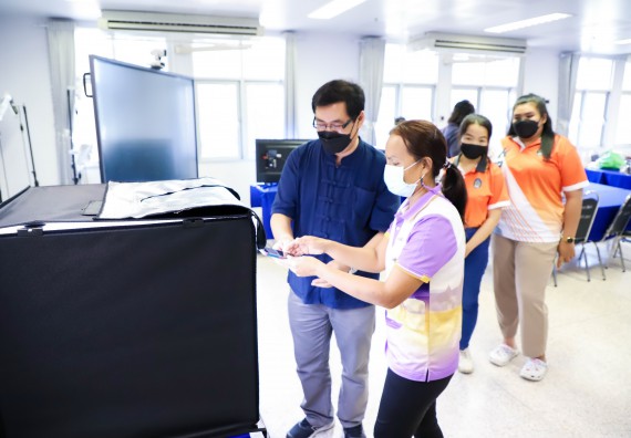 ภาพกิจกรรม  คณะวิทยาศาสตร์และเทคโนโลยี จัดอบรมเชิงปฏิบัติการ เรื่อง การถ่ายทอดเทคโนโลยีประชาสัมพันธ์เพื่อการตลาดและส่งเสริมการขาย