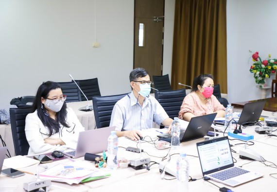 ภาพกิจกรรม  คณะวิทยาศาสตร์และเทคโนโลยี จัดกิจกรรมอบรมเชิงปฏิบัติการ เรื่อง การจัดการความรู้การเกณฑ์ AUN-QA ระดับหลักสูตร