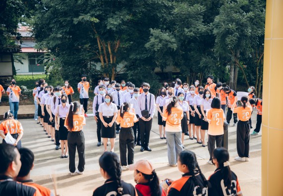 ภาพกิจกรรม  คณะวิทยาศาสตร์และเทคโนโลยี จัดกิจกรรมรักแรกผูกจิตนักศึกษาวิทยาศาสตร์และเทคโนโลยี ปฐมนิเทศนักศึกษาใหม่ คณะวิทยาศาสตร์และเทคโนโลยี ประจำปี 2565