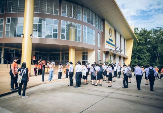 ภาพกิจกรรม  คณะวิทยาศาสตร์และเทคโนโลยี จัดกิจกรรมรักแรกผูกจิตนักศึกษาวิทยาศาสตร์และเทคโนโลยี ปฐมนิเทศนักศึกษาใหม่ คณะวิทยาศาสตร์และเทคโนโลยี ประจำปี 2565