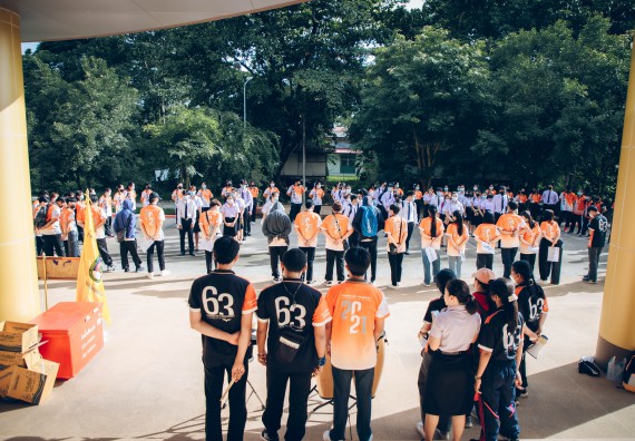 ภาพกิจกรรม  คณะวิทยาศาสตร์และเทคโนโลยี จัดกิจกรรมรักแรกผูกจิตนักศึกษาวิทยาศาสตร์และเทคโนโลยี ปฐมนิเทศนักศึกษาใหม่ คณะวิทยาศาสตร์และเทคโนโลยี ประจำปี 2565