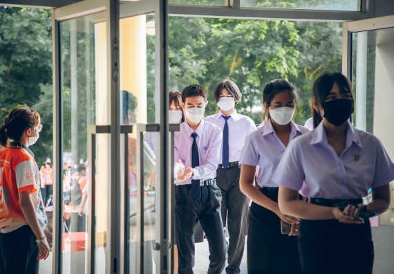 ภาพกิจกรรม  คณะวิทยาศาสตร์และเทคโนโลยี จัดกิจกรรมรักแรกผูกจิตนักศึกษาวิทยาศาสตร์และเทคโนโลยี ปฐมนิเทศนักศึกษาใหม่ คณะวิทยาศาสตร์และเทคโนโลยี ประจำปี 2565