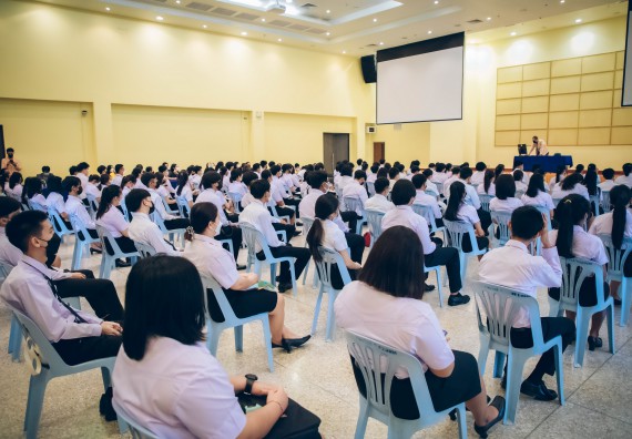 ภาพกิจกรรม  คณะวิทยาศาสตร์และเทคโนโลยี จัดกิจกรรมรักแรกผูกจิตนักศึกษาวิทยาศาสตร์และเทคโนโลยี ปฐมนิเทศนักศึกษาใหม่ คณะวิทยาศาสตร์และเทคโนโลยี ประจำปี 2565