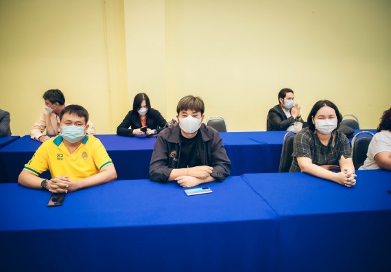 ภาพกิจกรรม  คณะวิทยาศาสตร์และเทคโนโลยี จัดกิจกรรมรักแรกผูกจิตนักศึกษาวิทยาศาสตร์และเทคโนโลยี ปฐมนิเทศนักศึกษาใหม่ คณะวิทยาศาสตร์และเทคโนโลยี ประจำปี 2565