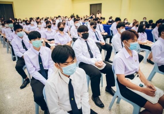 ภาพกิจกรรม  คณะวิทยาศาสตร์และเทคโนโลยี จัดกิจกรรมรักแรกผูกจิตนักศึกษาวิทยาศาสตร์และเทคโนโลยี ปฐมนิเทศนักศึกษาใหม่ คณะวิทยาศาสตร์และเทคโนโลยี ประจำปี 2565