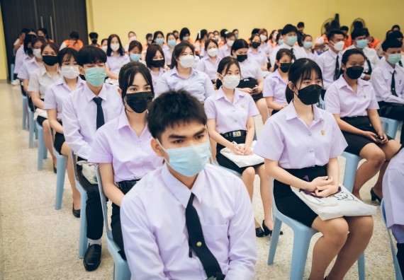 ภาพกิจกรรม  คณะวิทยาศาสตร์และเทคโนโลยี จัดกิจกรรมรักแรกผูกจิตนักศึกษาวิทยาศาสตร์และเทคโนโลยี ปฐมนิเทศนักศึกษาใหม่ คณะวิทยาศาสตร์และเทคโนโลยี ประจำปี 2565