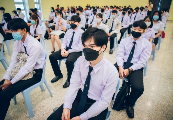 ภาพกิจกรรม  คณะวิทยาศาสตร์และเทคโนโลยี จัดกิจกรรมรักแรกผูกจิตนักศึกษาวิทยาศาสตร์และเทคโนโลยี ปฐมนิเทศนักศึกษาใหม่ คณะวิทยาศาสตร์และเทคโนโลยี ประจำปี 2565