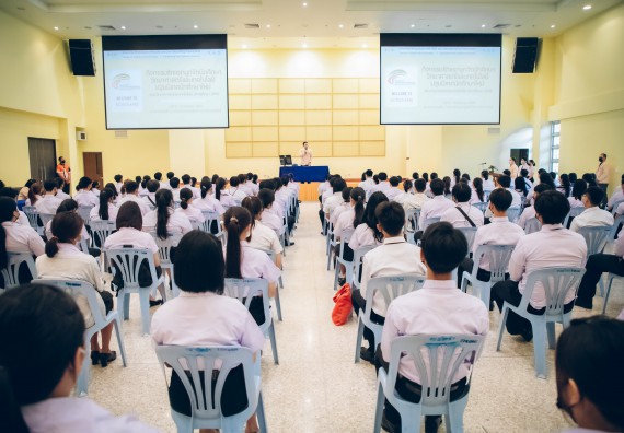 ภาพกิจกรรม  คณะวิทยาศาสตร์และเทคโนโลยี จัดกิจกรรมรักแรกผูกจิตนักศึกษาวิทยาศาสตร์และเทคโนโลยี ปฐมนิเทศนักศึกษาใหม่ คณะวิทยาศาสตร์และเทคโนโลยี ประจำปี 2565