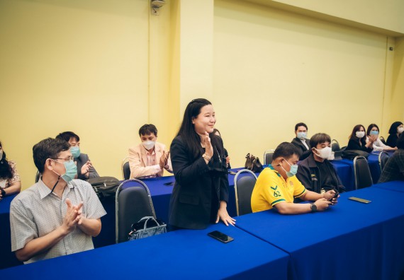 ภาพกิจกรรม  คณะวิทยาศาสตร์และเทคโนโลยี จัดกิจกรรมรักแรกผูกจิตนักศึกษาวิทยาศาสตร์และเทคโนโลยี ปฐมนิเทศนักศึกษาใหม่ คณะวิทยาศาสตร์และเทคโนโลยี ประจำปี 2565