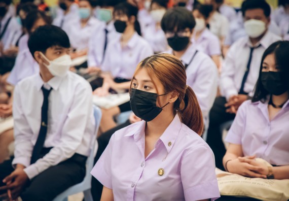 ภาพกิจกรรม  คณะวิทยาศาสตร์และเทคโนโลยี จัดกิจกรรมรักแรกผูกจิตนักศึกษาวิทยาศาสตร์และเทคโนโลยี ปฐมนิเทศนักศึกษาใหม่ คณะวิทยาศาสตร์และเทคโนโลยี ประจำปี 2565