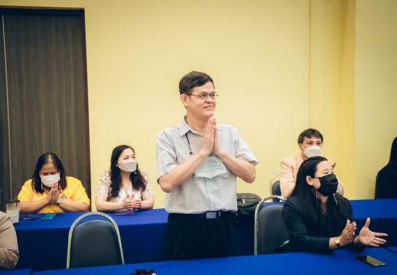 ภาพกิจกรรม  คณะวิทยาศาสตร์และเทคโนโลยี จัดกิจกรรมรักแรกผูกจิตนักศึกษาวิทยาศาสตร์และเทคโนโลยี ปฐมนิเทศนักศึกษาใหม่ คณะวิทยาศาสตร์และเทคโนโลยี ประจำปี 2565