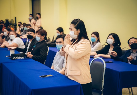 ภาพกิจกรรม  คณะวิทยาศาสตร์และเทคโนโลยี จัดกิจกรรมรักแรกผูกจิตนักศึกษาวิทยาศาสตร์และเทคโนโลยี ปฐมนิเทศนักศึกษาใหม่ คณะวิทยาศาสตร์และเทคโนโลยี ประจำปี 2565