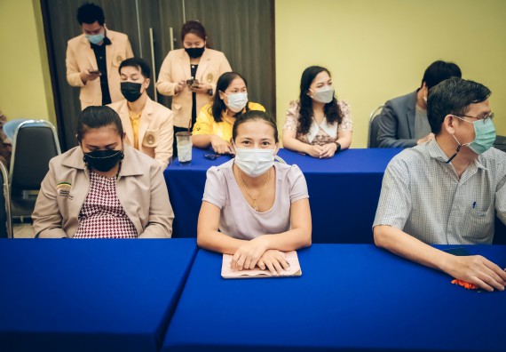 ภาพกิจกรรม  คณะวิทยาศาสตร์และเทคโนโลยี จัดกิจกรรมรักแรกผูกจิตนักศึกษาวิทยาศาสตร์และเทคโนโลยี ปฐมนิเทศนักศึกษาใหม่ คณะวิทยาศาสตร์และเทคโนโลยี ประจำปี 2565