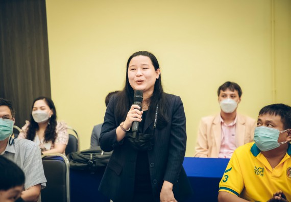 ภาพกิจกรรม  คณะวิทยาศาสตร์และเทคโนโลยี จัดกิจกรรมรักแรกผูกจิตนักศึกษาวิทยาศาสตร์และเทคโนโลยี ปฐมนิเทศนักศึกษาใหม่ คณะวิทยาศาสตร์และเทคโนโลยี ประจำปี 2565