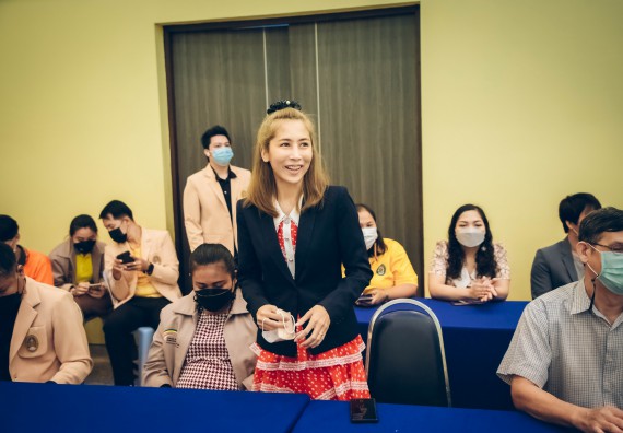 ภาพกิจกรรม  คณะวิทยาศาสตร์และเทคโนโลยี จัดกิจกรรมรักแรกผูกจิตนักศึกษาวิทยาศาสตร์และเทคโนโลยี ปฐมนิเทศนักศึกษาใหม่ คณะวิทยาศาสตร์และเทคโนโลยี ประจำปี 2565