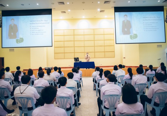 ภาพกิจกรรม  คณะวิทยาศาสตร์และเทคโนโลยี จัดกิจกรรมรักแรกผูกจิตนักศึกษาวิทยาศาสตร์และเทคโนโลยี ปฐมนิเทศนักศึกษาใหม่ คณะวิทยาศาสตร์และเทคโนโลยี ประจำปี 2565
