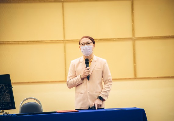 ภาพกิจกรรม  คณะวิทยาศาสตร์และเทคโนโลยี จัดกิจกรรมรักแรกผูกจิตนักศึกษาวิทยาศาสตร์และเทคโนโลยี ปฐมนิเทศนักศึกษาใหม่ คณะวิทยาศาสตร์และเทคโนโลยี ประจำปี 2565