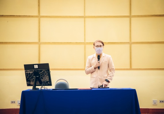 ภาพกิจกรรม  คณะวิทยาศาสตร์และเทคโนโลยี จัดกิจกรรมรักแรกผูกจิตนักศึกษาวิทยาศาสตร์และเทคโนโลยี ปฐมนิเทศนักศึกษาใหม่ คณะวิทยาศาสตร์และเทคโนโลยี ประจำปี 2565