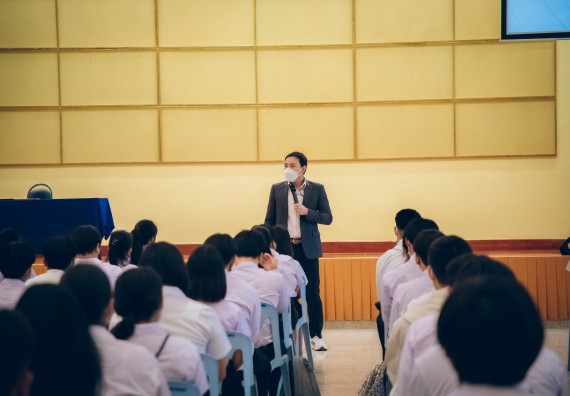 ภาพกิจกรรม  คณะวิทยาศาสตร์และเทคโนโลยี จัดกิจกรรมรักแรกผูกจิตนักศึกษาวิทยาศาสตร์และเทคโนโลยี ปฐมนิเทศนักศึกษาใหม่ คณะวิทยาศาสตร์และเทคโนโลยี ประจำปี 2565