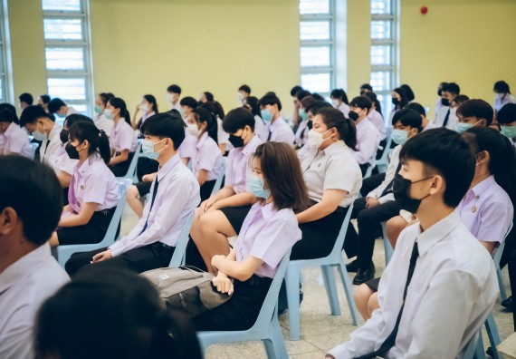 ภาพกิจกรรม  คณะวิทยาศาสตร์และเทคโนโลยี จัดกิจกรรมรักแรกผูกจิตนักศึกษาวิทยาศาสตร์และเทคโนโลยี ปฐมนิเทศนักศึกษาใหม่ คณะวิทยาศาสตร์และเทคโนโลยี ประจำปี 2565