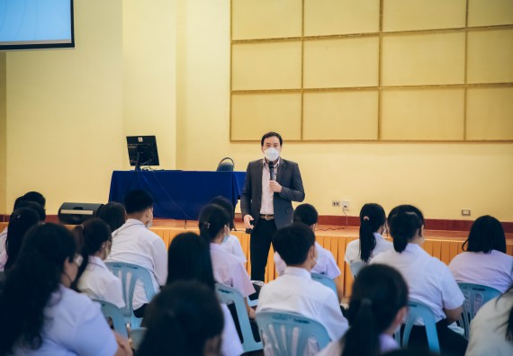 ภาพกิจกรรม  คณะวิทยาศาสตร์และเทคโนโลยี จัดกิจกรรมรักแรกผูกจิตนักศึกษาวิทยาศาสตร์และเทคโนโลยี ปฐมนิเทศนักศึกษาใหม่ คณะวิทยาศาสตร์และเทคโนโลยี ประจำปี 2565