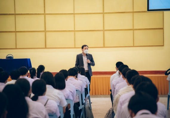 ภาพกิจกรรม  คณะวิทยาศาสตร์และเทคโนโลยี จัดกิจกรรมรักแรกผูกจิตนักศึกษาวิทยาศาสตร์และเทคโนโลยี ปฐมนิเทศนักศึกษาใหม่ คณะวิทยาศาสตร์และเทคโนโลยี ประจำปี 2565