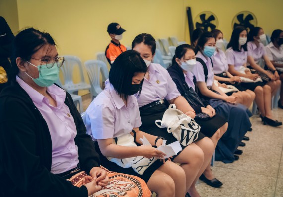 ภาพกิจกรรม  คณะวิทยาศาสตร์และเทคโนโลยี จัดกิจกรรมรักแรกผูกจิตนักศึกษาวิทยาศาสตร์และเทคโนโลยี ปฐมนิเทศนักศึกษาใหม่ คณะวิทยาศาสตร์และเทคโนโลยี ประจำปี 2565