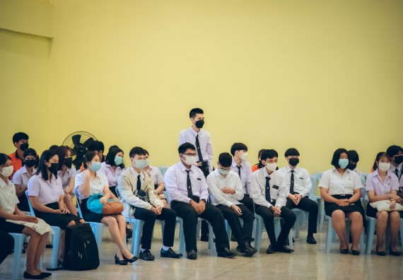 ภาพกิจกรรม  คณะวิทยาศาสตร์และเทคโนโลยี จัดกิจกรรมรักแรกผูกจิตนักศึกษาวิทยาศาสตร์และเทคโนโลยี ปฐมนิเทศนักศึกษาใหม่ คณะวิทยาศาสตร์และเทคโนโลยี ประจำปี 2565