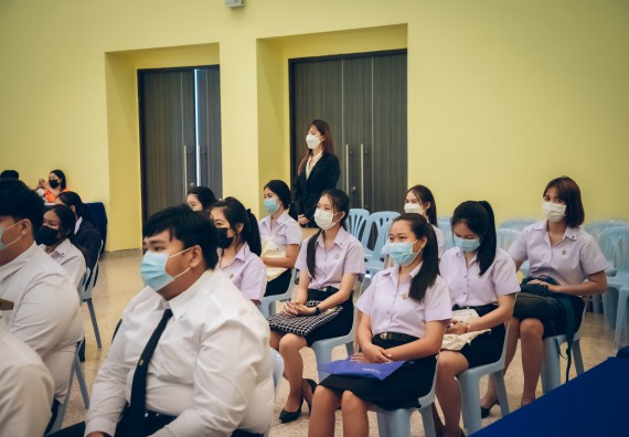 ภาพกิจกรรม  คณะวิทยาศาสตร์และเทคโนโลยี จัดกิจกรรมรักแรกผูกจิตนักศึกษาวิทยาศาสตร์และเทคโนโลยี ปฐมนิเทศนักศึกษาใหม่ คณะวิทยาศาสตร์และเทคโนโลยี ประจำปี 2565