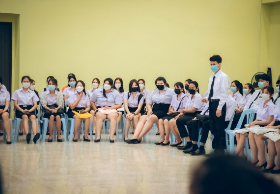 ภาพกิจกรรม  คณะวิทยาศาสตร์และเทคโนโลยี จัดกิจกรรมรักแรกผูกจิตนักศึกษาวิทยาศาสตร์และเทคโนโลยี ปฐมนิเทศนักศึกษาใหม่ คณะวิทยาศาสตร์และเทคโนโลยี ประจำปี 2565