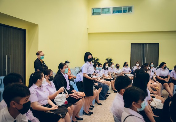 ภาพกิจกรรม  คณะวิทยาศาสตร์และเทคโนโลยี จัดกิจกรรมรักแรกผูกจิตนักศึกษาวิทยาศาสตร์และเทคโนโลยี ปฐมนิเทศนักศึกษาใหม่ คณะวิทยาศาสตร์และเทคโนโลยี ประจำปี 2565