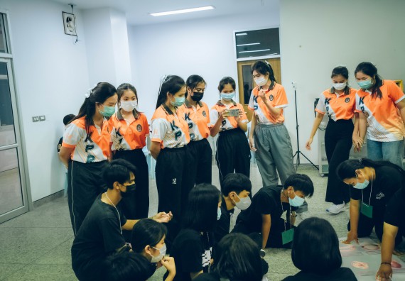 ภาพกิจกรรม  คณะวิทยาศาสตร์และเทคโนโลยี จัดกิจกรรมรักแรกผูกจิตนักศึกษาวิทยาศาสตร์และเทคโนโลยี ปฐมนิเทศนักศึกษาใหม่ คณะวิทยาศาสตร์และเทคโนโลยี ประจำปี 2565