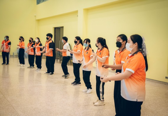 ภาพกิจกรรม  คณะวิทยาศาสตร์และเทคโนโลยี จัดกิจกรรมรักแรกผูกจิตนักศึกษาวิทยาศาสตร์และเทคโนโลยี ปฐมนิเทศนักศึกษาใหม่ คณะวิทยาศาสตร์และเทคโนโลยี ประจำปี 2565