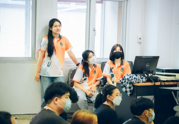 ภาพกิจกรรม  คณะวิทยาศาสตร์และเทคโนโลยี จัดกิจกรรมรักแรกผูกจิตนักศึกษาวิทยาศาสตร์และเทคโนโลยี ปฐมนิเทศนักศึกษาใหม่ คณะวิทยาศาสตร์และเทคโนโลยี ประจำปี 2565