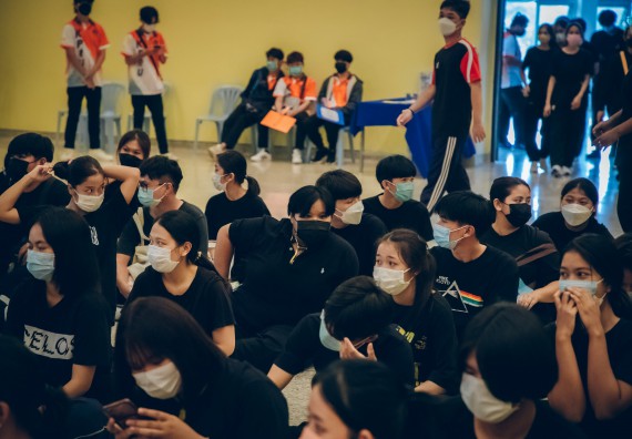 ภาพกิจกรรม  คณะวิทยาศาสตร์และเทคโนโลยี จัดกิจกรรมรักแรกผูกจิตนักศึกษาวิทยาศาสตร์และเทคโนโลยี ปฐมนิเทศนักศึกษาใหม่ คณะวิทยาศาสตร์และเทคโนโลยี ประจำปี 2565