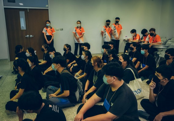 ภาพกิจกรรม  คณะวิทยาศาสตร์และเทคโนโลยี จัดกิจกรรมรักแรกผูกจิตนักศึกษาวิทยาศาสตร์และเทคโนโลยี ปฐมนิเทศนักศึกษาใหม่ คณะวิทยาศาสตร์และเทคโนโลยี ประจำปี 2565