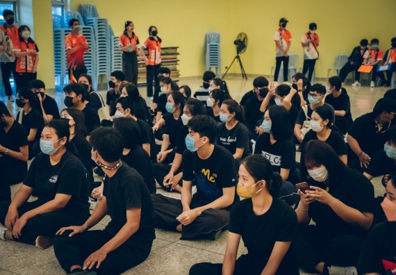 ภาพกิจกรรม  คณะวิทยาศาสตร์และเทคโนโลยี จัดกิจกรรมรักแรกผูกจิตนักศึกษาวิทยาศาสตร์และเทคโนโลยี ปฐมนิเทศนักศึกษาใหม่ คณะวิทยาศาสตร์และเทคโนโลยี ประจำปี 2565