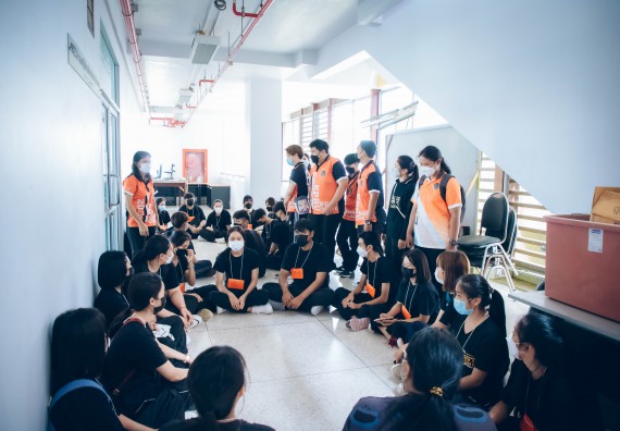 ภาพกิจกรรม  คณะวิทยาศาสตร์และเทคโนโลยี จัดกิจกรรมรักแรกผูกจิตนักศึกษาวิทยาศาสตร์และเทคโนโลยี ปฐมนิเทศนักศึกษาใหม่ คณะวิทยาศาสตร์และเทคโนโลยี ประจำปี 2565