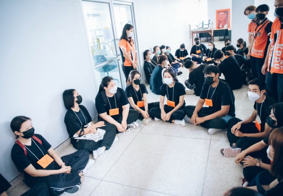 ภาพกิจกรรม  คณะวิทยาศาสตร์และเทคโนโลยี จัดกิจกรรมรักแรกผูกจิตนักศึกษาวิทยาศาสตร์และเทคโนโลยี ปฐมนิเทศนักศึกษาใหม่ คณะวิทยาศาสตร์และเทคโนโลยี ประจำปี 2565