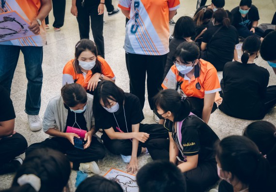 ภาพกิจกรรม  คณะวิทยาศาสตร์และเทคโนโลยี จัดกิจกรรมรักแรกผูกจิตนักศึกษาวิทยาศาสตร์และเทคโนโลยี ปฐมนิเทศนักศึกษาใหม่ คณะวิทยาศาสตร์และเทคโนโลยี ประจำปี 2565